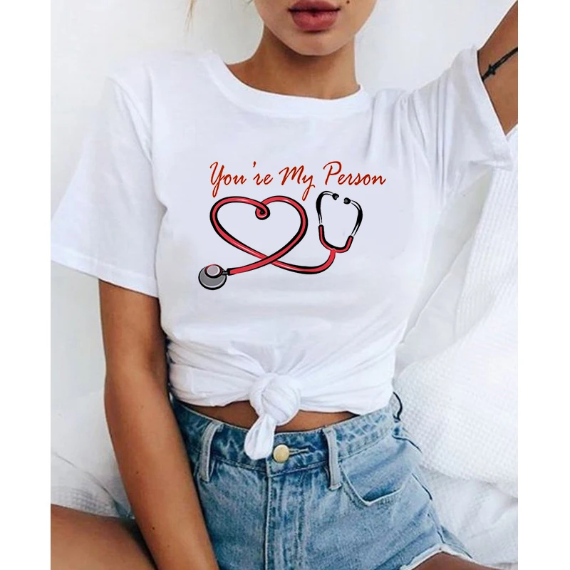 

2021 Vouge Letter T-shirt Print T shirt Casual Graphic O-neck Aesthetic Tshirts Streetwear tee shirt femme