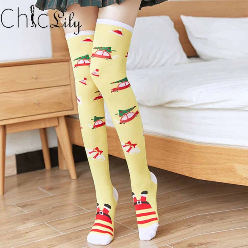 

Christmas Long Socks Long Socks Women Long Stockings Over Knee High Socks Girls Kawaii