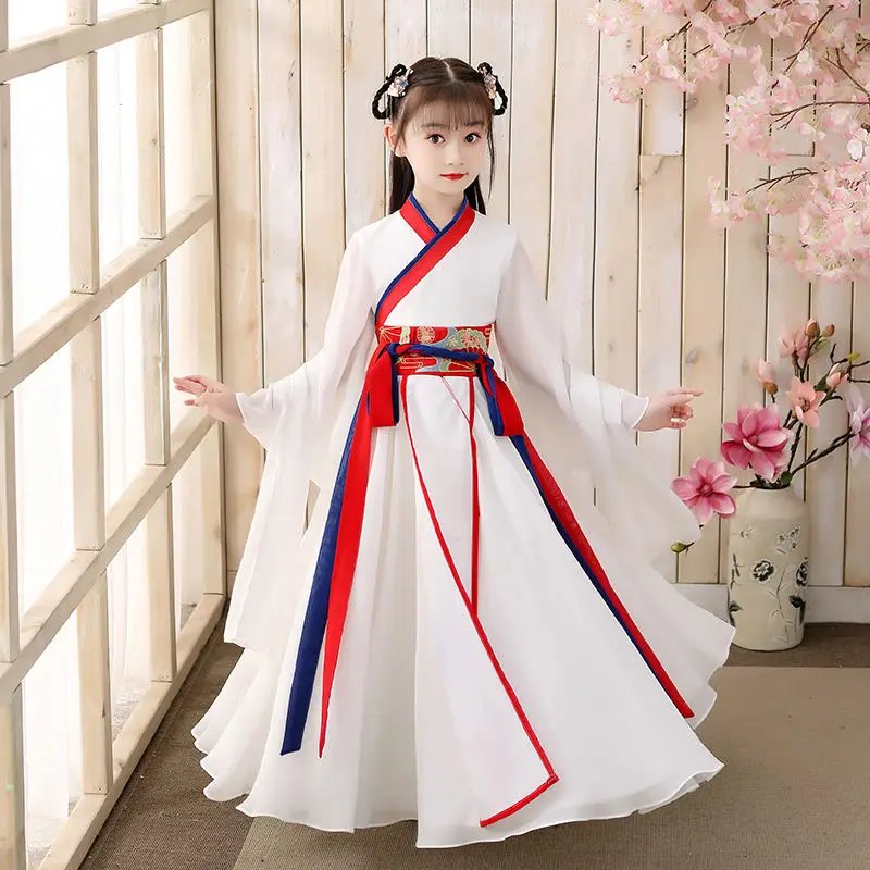 Традиционный костюм ханьфу для девочек в Восточном китайском стиле традиционное