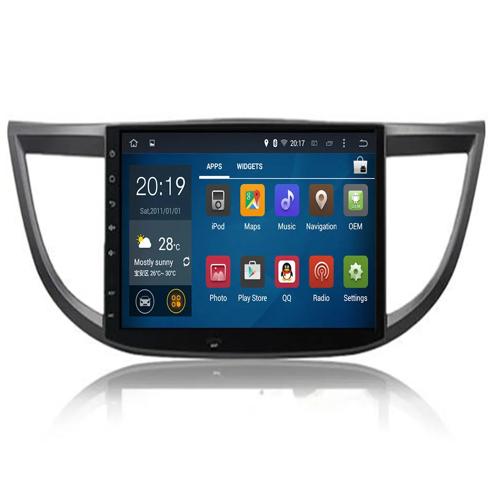 Tesla style Android10 8 Core 4GB RAM 32GB ROM автомобильный DVD-плеер GPS навигация для HONDA CRV 2012-2015