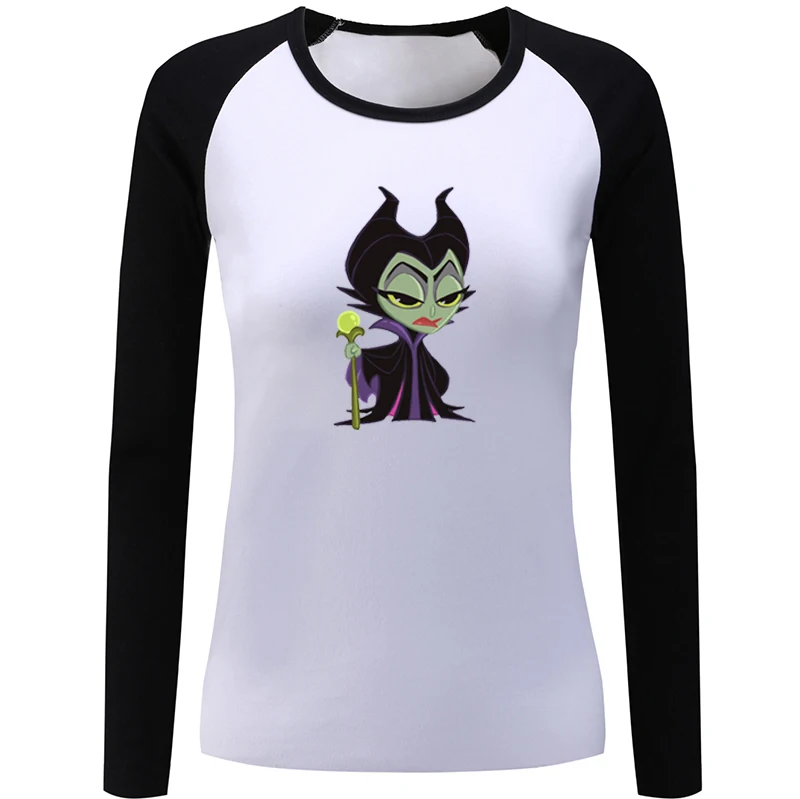 Sleeping Beauty Fairy Tail Guild Symbol Cute Tangled Rapunzel Womens Ladies Printing Graphic Tee Long Sleeve Cotton Present | Женская