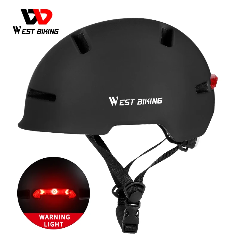 

WEST BIKING Cycling Helmets For Men Ultralight Breathable Adult Helmet With LED Light Climbing Sport MTB Road Bike Helmet Women