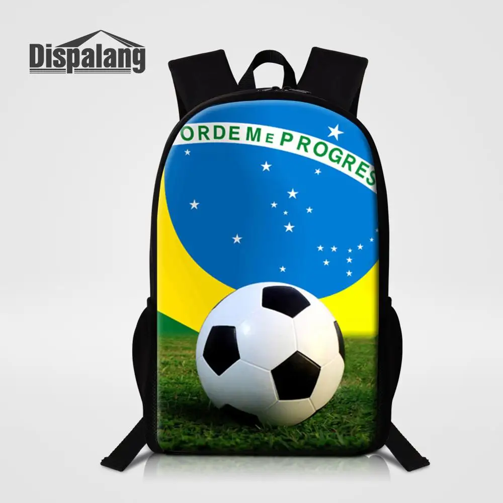 

Dispalang Boy School Backpack Bookbag Football Basketball Printing Schoolbag Custom Men Shoulder Knapsack Child 16 Inch Mochilas