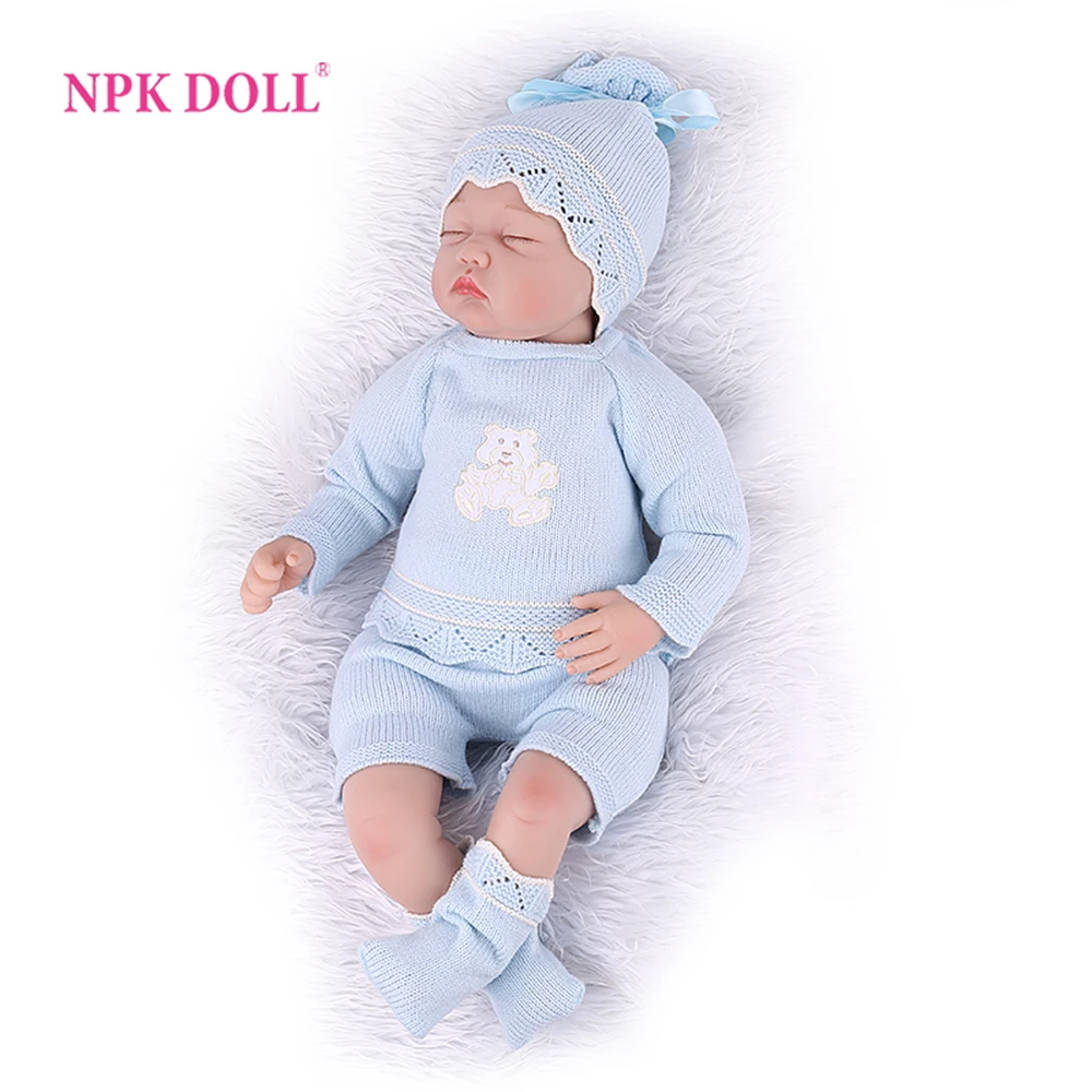 Виниловые куклы Новорожденные NPKDOLL 22 дюйма 55 см Реалистичная игрушка для