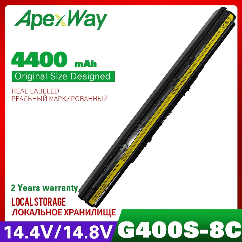 Аккумулятор 14 4 В для ноутбука LENOVO L12M4E01 L12S4A02 IdeaPad G400s G405s G410s G500s G505s G510s S410p S510p Z710 Series