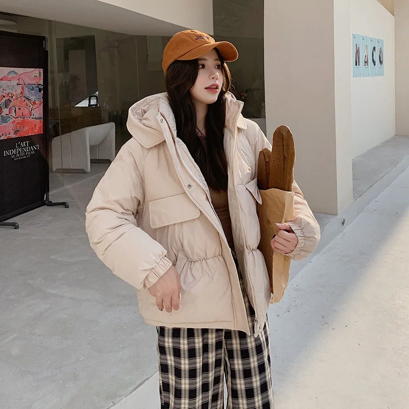 Fashion Hooded Thicken Warm Padded Coat 2021 New Winter Women Loose Parkas Jackets Female Lady Winter Outwear Outwear parkas