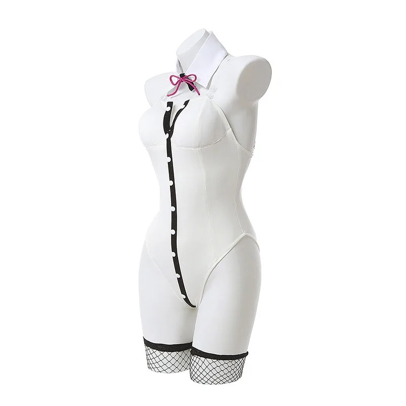 Bunny Girl Cosplay Bodysuit Anime Danganronpa Nanami ChiaKi Costume Jumpsuit for Woman Sexy Party Dress | Тематическая одежда и
