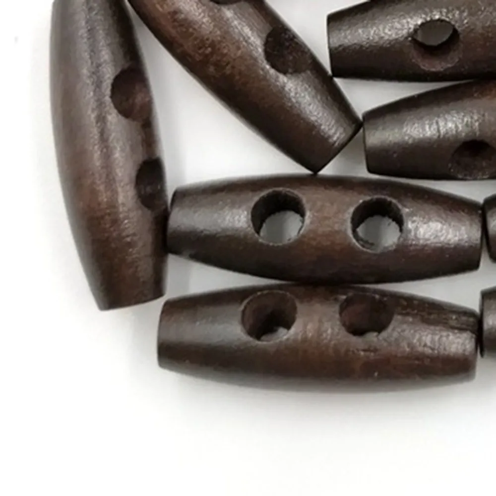 50 шт. деревянная пуговица 30 мм темно кофейный цвет оливковая Пряжка Детское