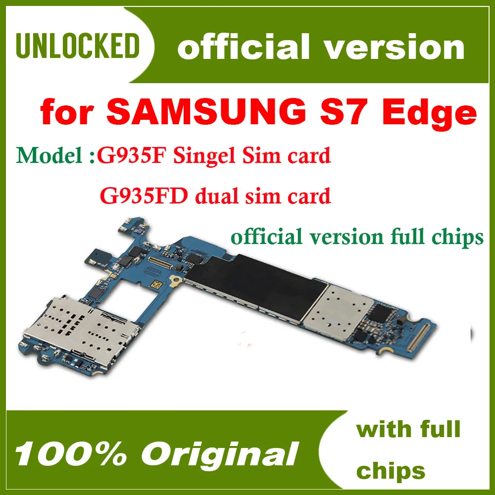 С системой Android 100% Оригинальный разблокированный для Samsung Galaxy S7 edge G935FD