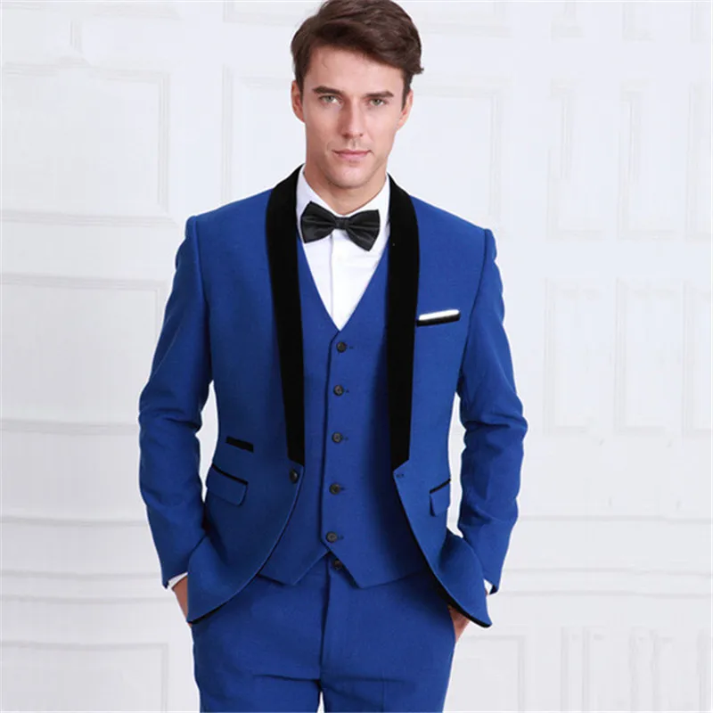 Picture style 23 Деловая одежда для жениха на заказ, красные/белые/черные мужские свадебные костюмы, смокинг для выпускного, мужские костюмы из 3 предметов(пиджак+ брюки+ жилет - Цвет: Picture style 23