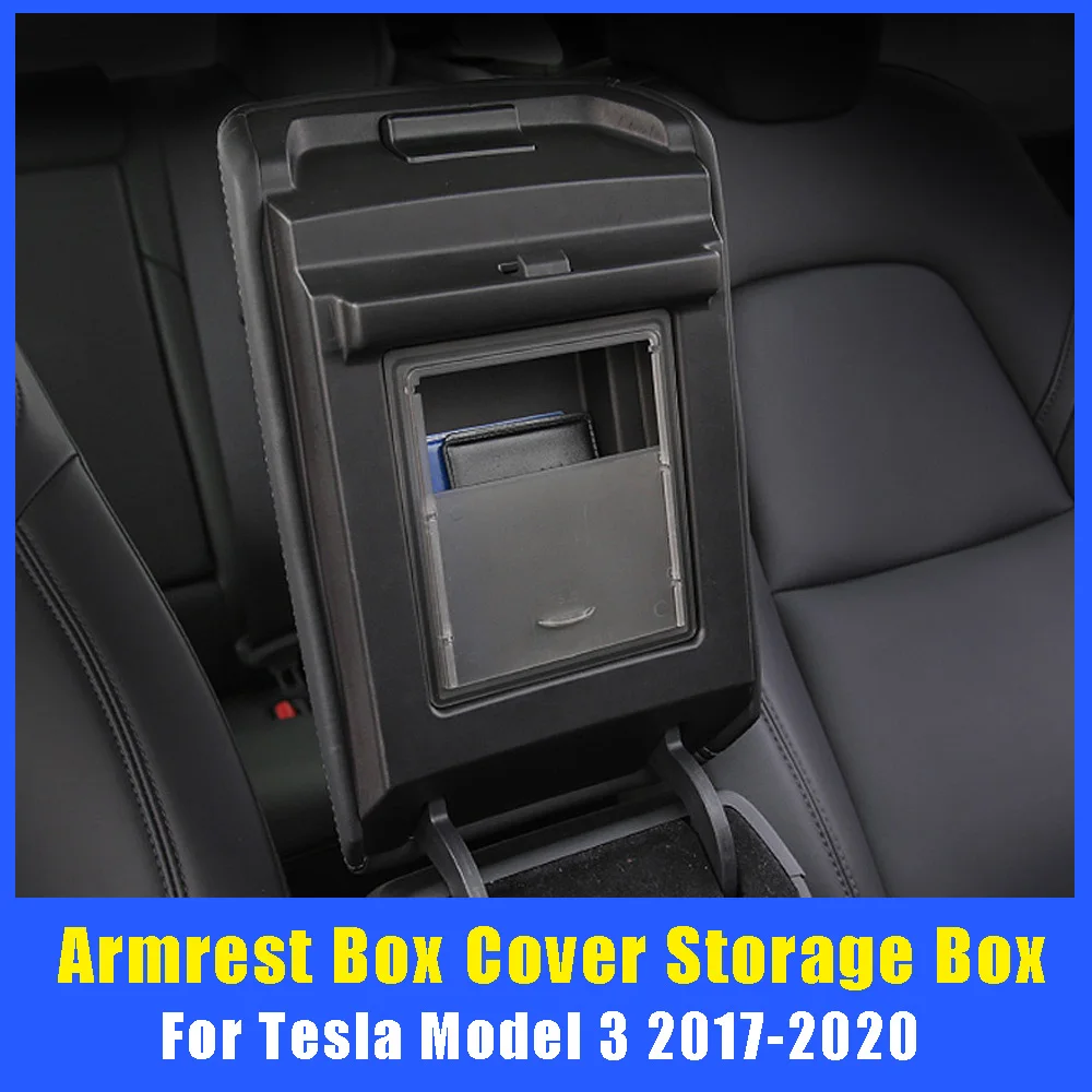 Для Tesla Model 3 2017 2018 2019 2020 автоматический подлокотник коробка Органайзер контейнер