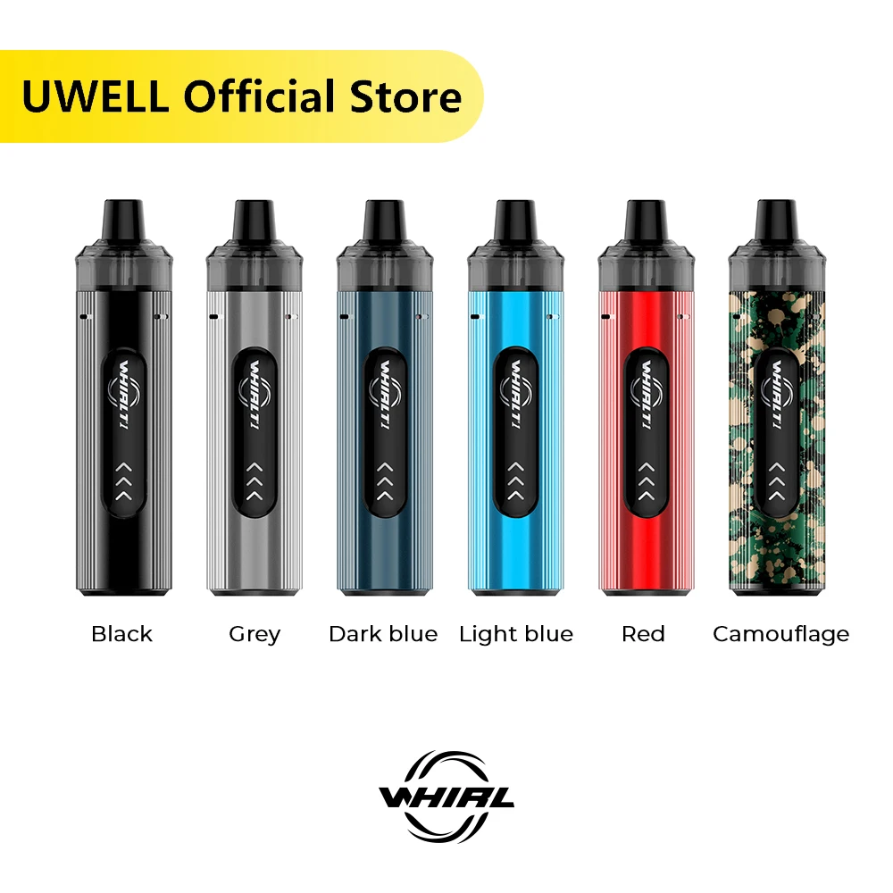UWELL WHIRL T1 Pod Mod Kit 3 мл 16 Вт 1300 мАч встроенный аккумулятор Type C Быстрая Зарядка System