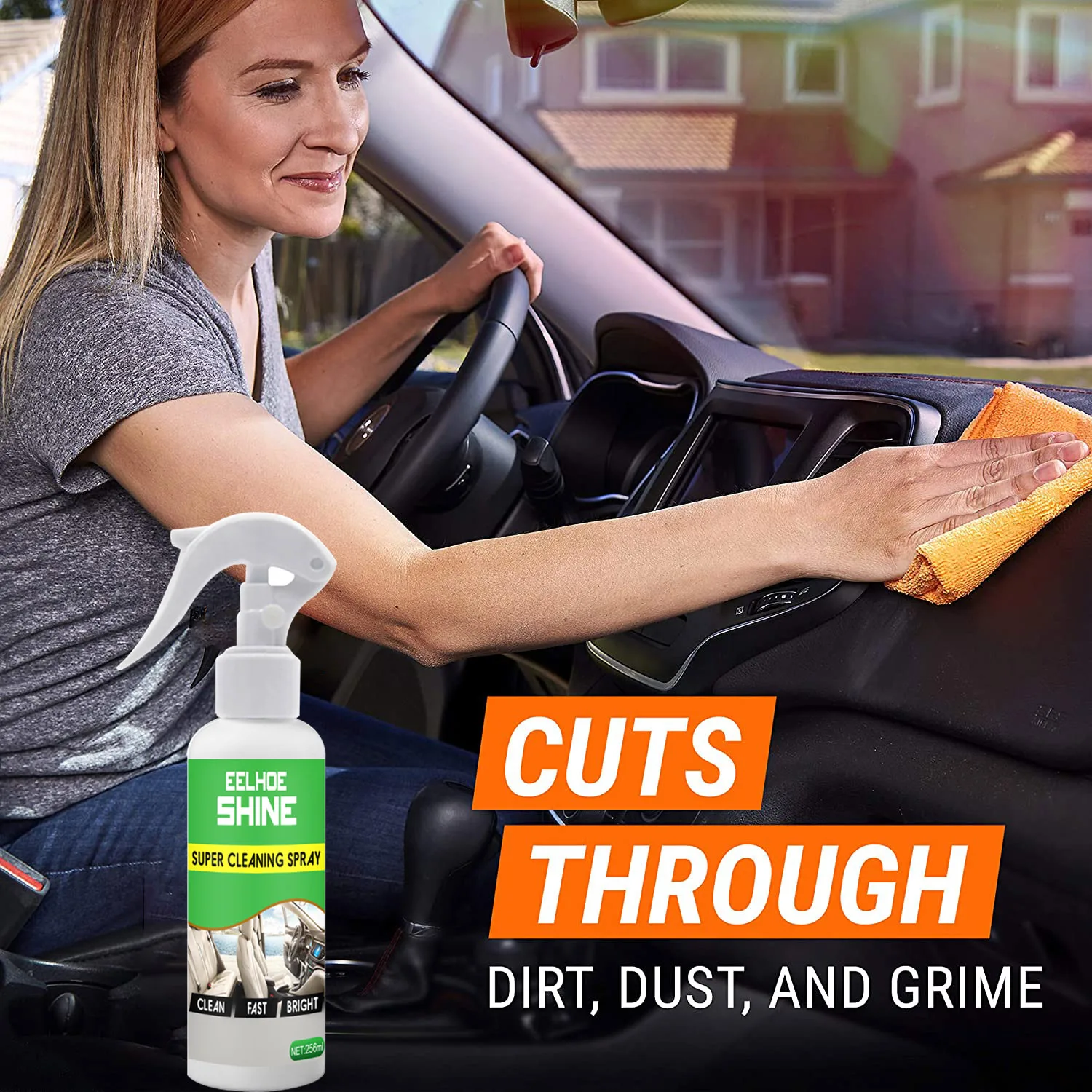 

256ml Car Wax Wipes Interior Cleaner Coat Ultra Shine Car Plastic Dashboard Leather Seat Cleaner