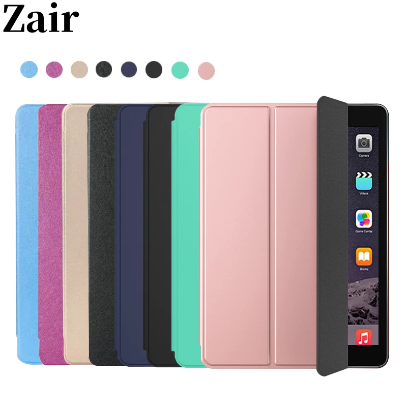 Умный чехол для iPad Mini4 5 6 7 9 дюйма Ультратонкий из искусственной кожи + прозрачный