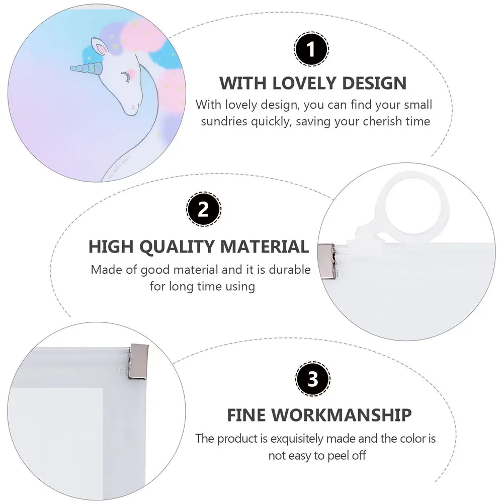 

8pcs Creative Durable Practical Mask Holder Stationery Bags for Kids School Students