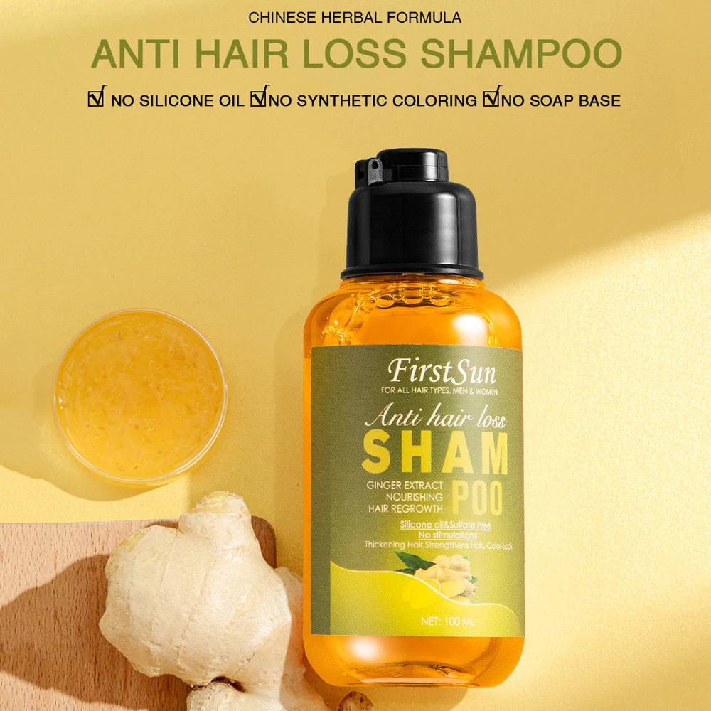 100ml Ginger Hair Growth Shampoo Refreshing Anti Loss Treatment Oil Control Promote Strengthens Nutrition Health Care | Красота и