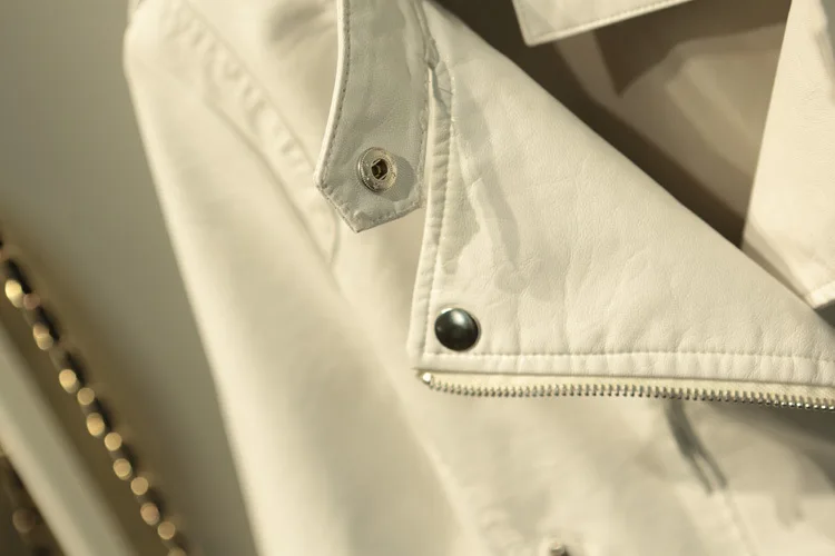 Новинка 2019 осенние женские Кожаные Мотоциклетные короткие пальто из