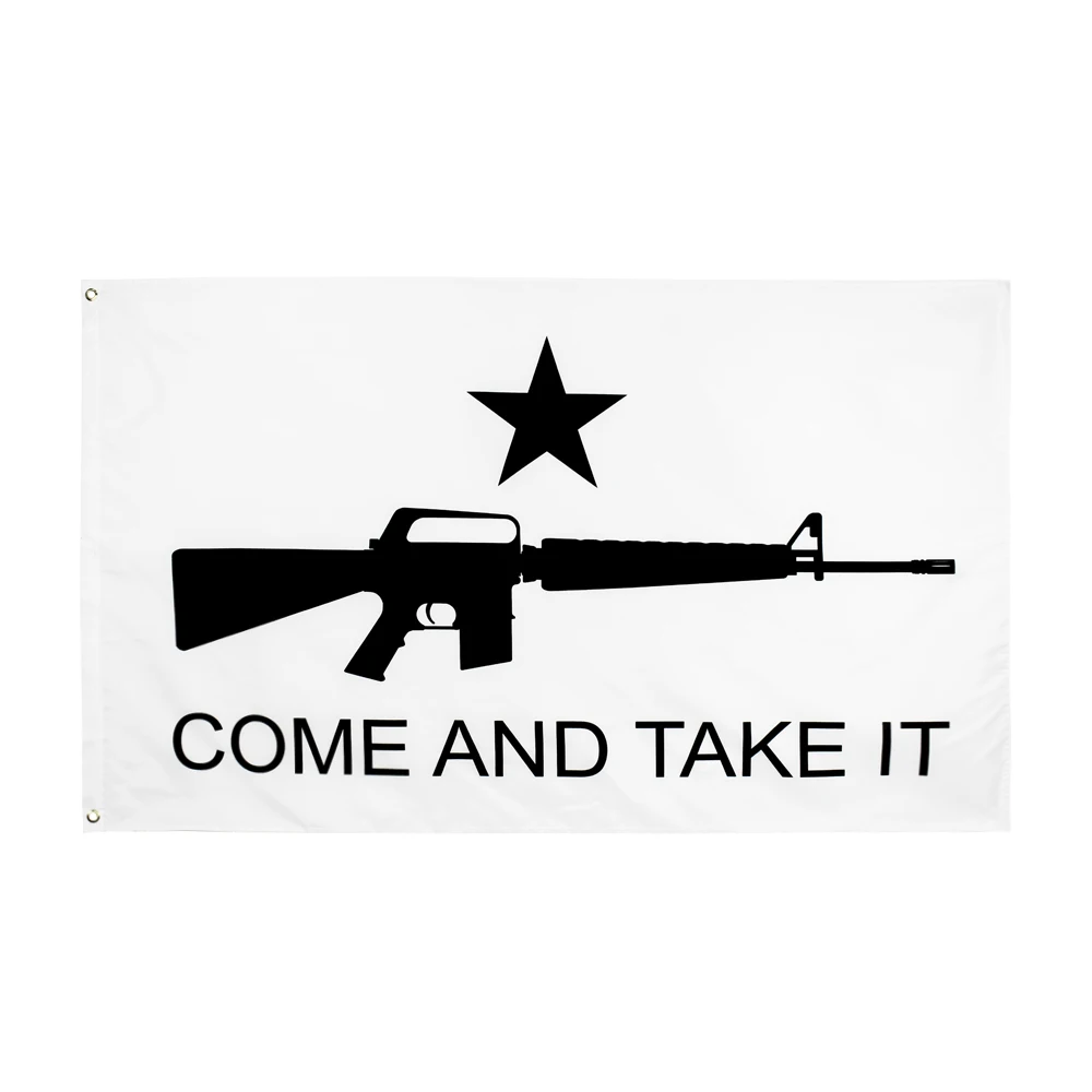

60x90cm/90x150cm Texas Revolution Banner 2x3ft/3x5ft Come And Take It Gun Flag
