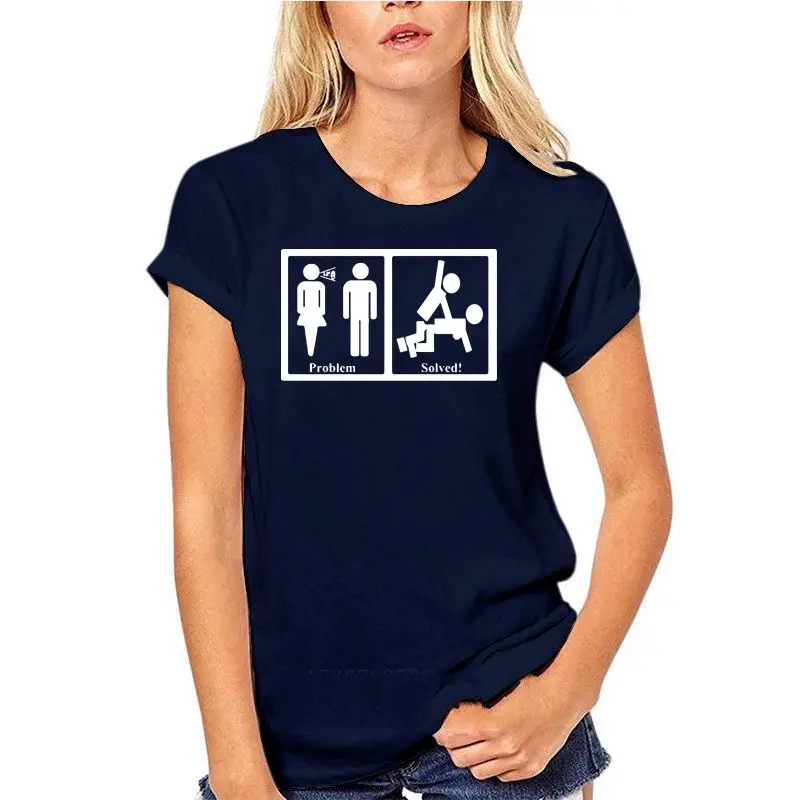 

Men T Shirt White T-shirt Tshirts Black Tee Mens Black New Sizes S-2xl Problem Solved T Shirts Men Cotton Short Sleeve Funny