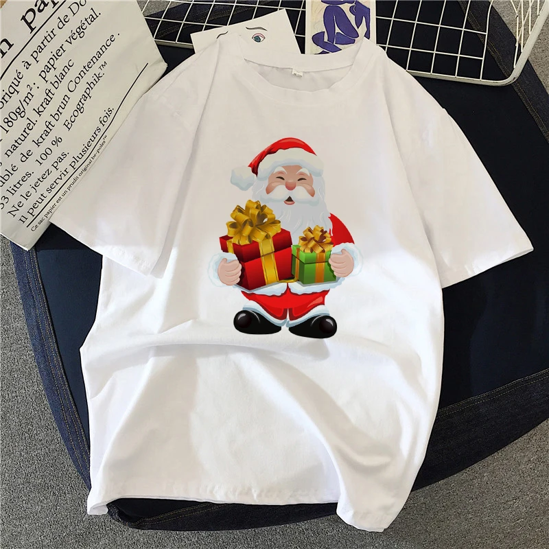 

2021 T-shirt Christmas white tshirt Women T Short Sleeve House of Paper Funny Female T-Shirt Tops Casual S-XXL Size