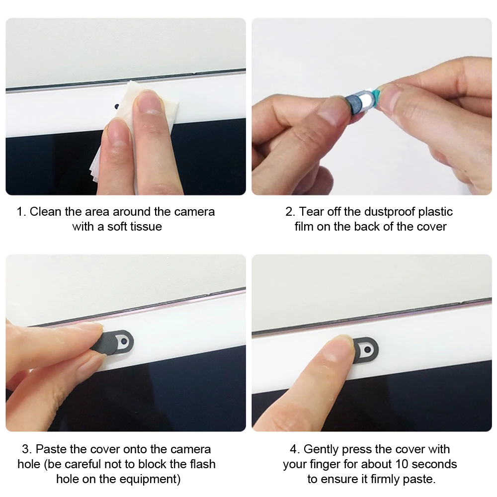 WebCam Cover Ultra-Thin Universal Slider Plastic Camera Lens Privacy Sticker for Laptops PC Mobile Phone Tablet |