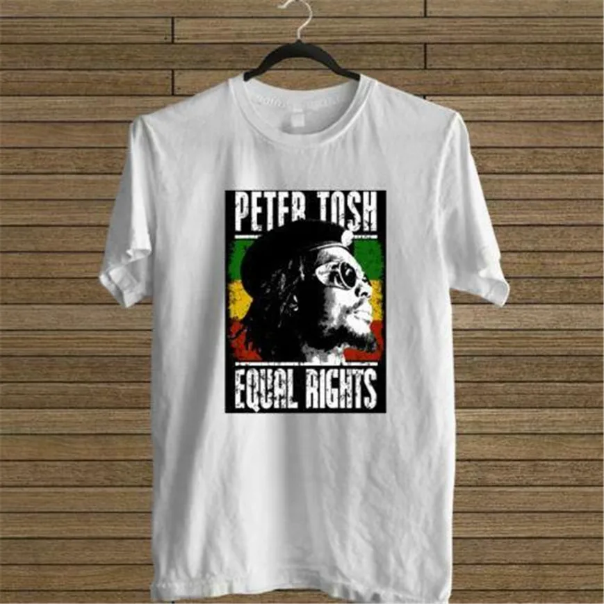 Новая белая футболка с надписью Peter Tosh Equal Rights Vtg Album размеры США S до 3Xl En2 свободный
