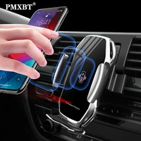 wireless charger for iphone se 2020 10w qi wireless car charger phone holder inductive charger for iphone 11pro xs max xr xiaomi