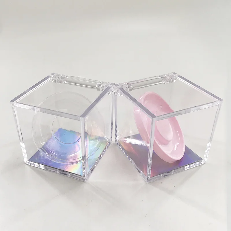 

Прозрачная коробка для ресниц в наличии, 12 шт./лот, с округлым лотком, внутри пустые Чехлы, акриловая упаковка для ресниц