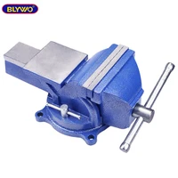 5inch 360 Degree Swivel Base Cast Iron Bench Vise With Anvil Vice Rotary Adjustable Clamp tools