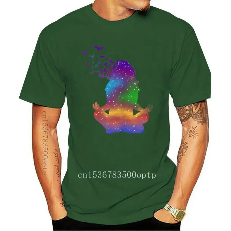 

New Popular Yo ga Pose Om Chakras Mindfulness Meditation Zen Art T-Shirt Summer Women t-shirt Casual Girl Tops Fashion Woman Te