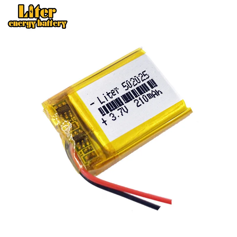 3.7V lithium polymer battery 052025 502025 210mah MP3 MP4 MP5 rechargeable | Digital Batteries