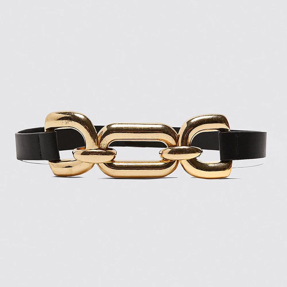Vedawas Luxury Brand Za Pearl Belts For Women Charm Crystal Maxi Buckle Statement Belts Female Romantic Waist Party Jewelry - Цвет: 24