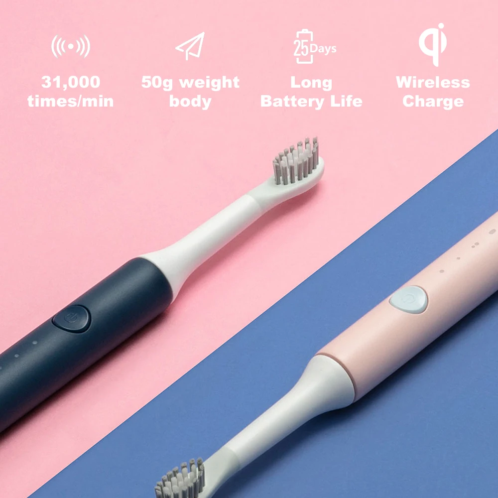 Youpin Pinjing EX3 звуковая электрическая зубная щетка Беспроводная зарядка IPX7