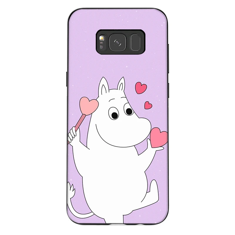 Мобильный чехол для телефона из термополиуретана для samsung Galaxy A50 A70 A10 A30 A40 A3 A5 A6 A7 A8 A9 J6 Защитная крышка милые Бегемот мультяшным персонажем Мумий Тролль