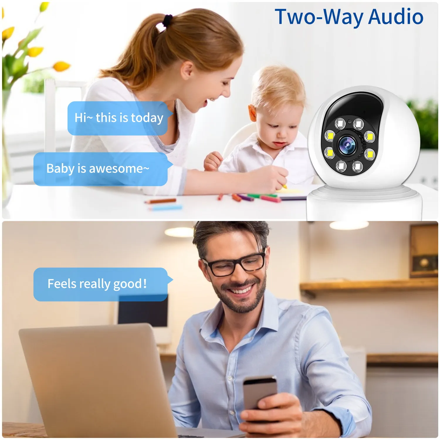 2 4G/5G Wi-Fi IP Камера 1080P Full HD для домашнего безопасности Цвет ИК Ночное видение