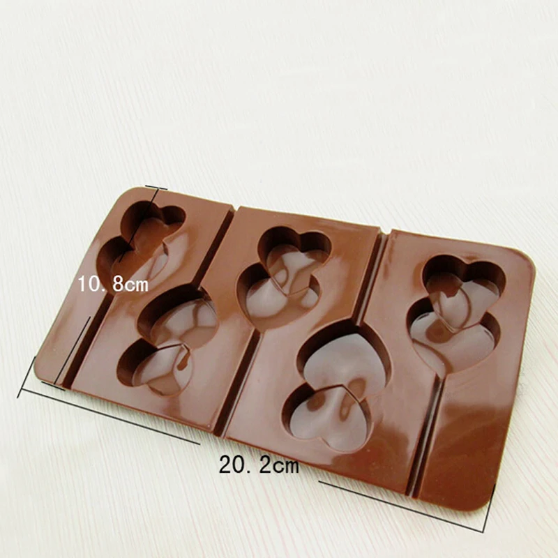 1 шт. Инструменты для тортов популярные двойное сердце силиконовые формы с