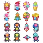 Игрушка-антистресс для детей, простой Быстросохнущий игрушечный брелок с пузырьками для снятия стресса, для людей с аутизмом