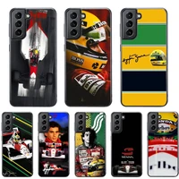 racing ayrton senna phone case for samsung s4 s5 s6 s7 s8 s9 s10e plus edge s20 s21 s30 ultra cover pctpu