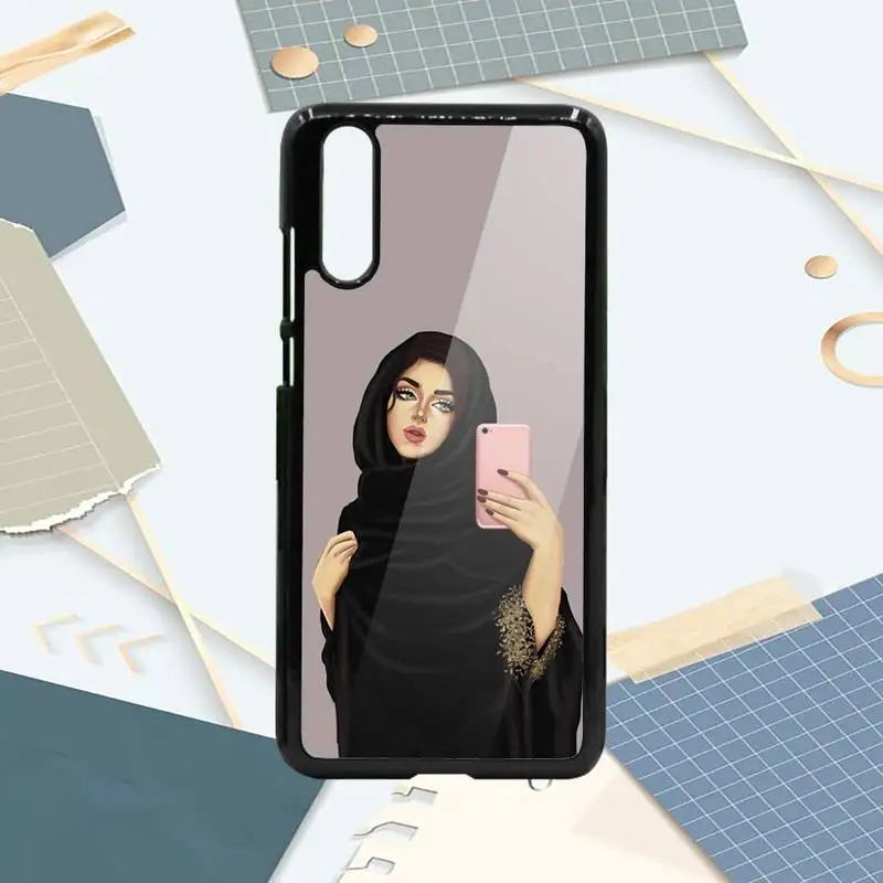 

Muslim IslamicGirl cartoon Phone Case PC For Samsung galaxy S note 8 9 20 10 e lite2019 plus pro ultra
