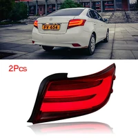 tail lights led smokered lens rear taillight assembly lamp fit for toyota vios 2013 2016