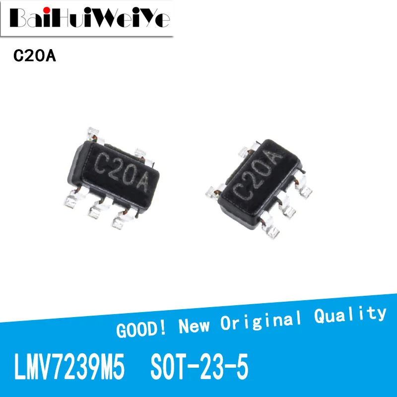 

10PCS/LOT LMV7239M5 LMV7239 LMV7239M C20A SOT-23-5 SOT23-5 SOT23 SMD Voltage Comparator New Original Good Quality Chipset