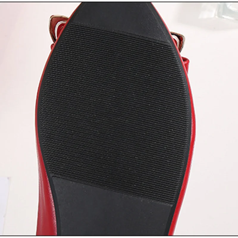 Женские балетки танцевальные туфли с блестками и бантом мягкие на плоской