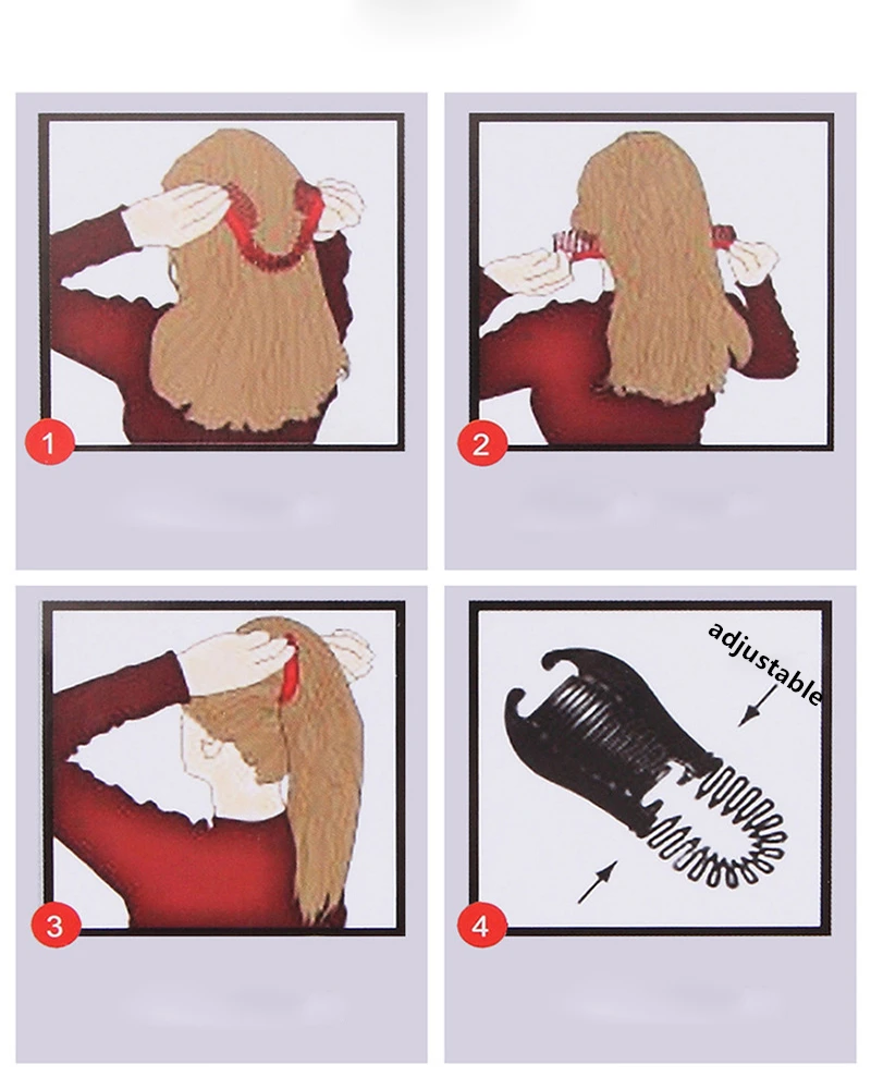 Женская заколка для волос в форме банана модная простая черная овальная