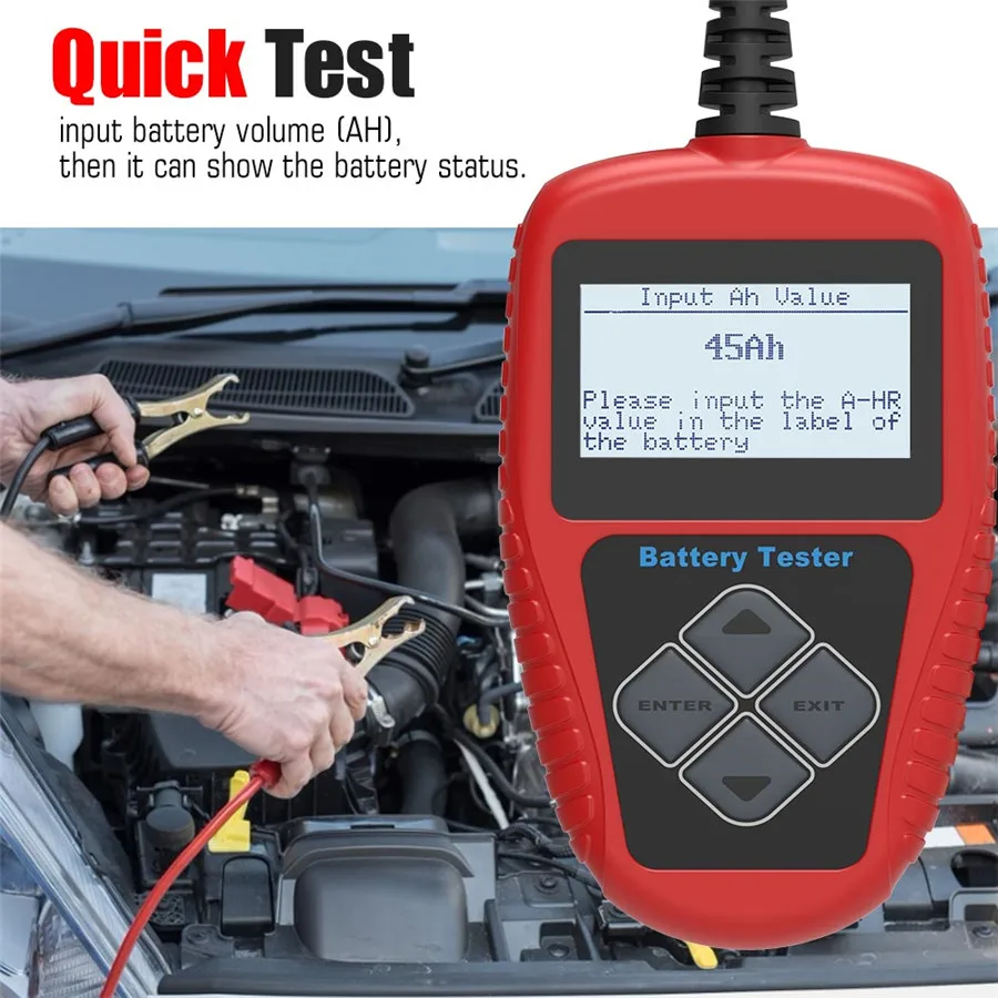 Автомобильный тестер аккумуляторной батареи QUICKLYNKS BA101 12 В|quicklynks ba101|vehicle battery tester12v