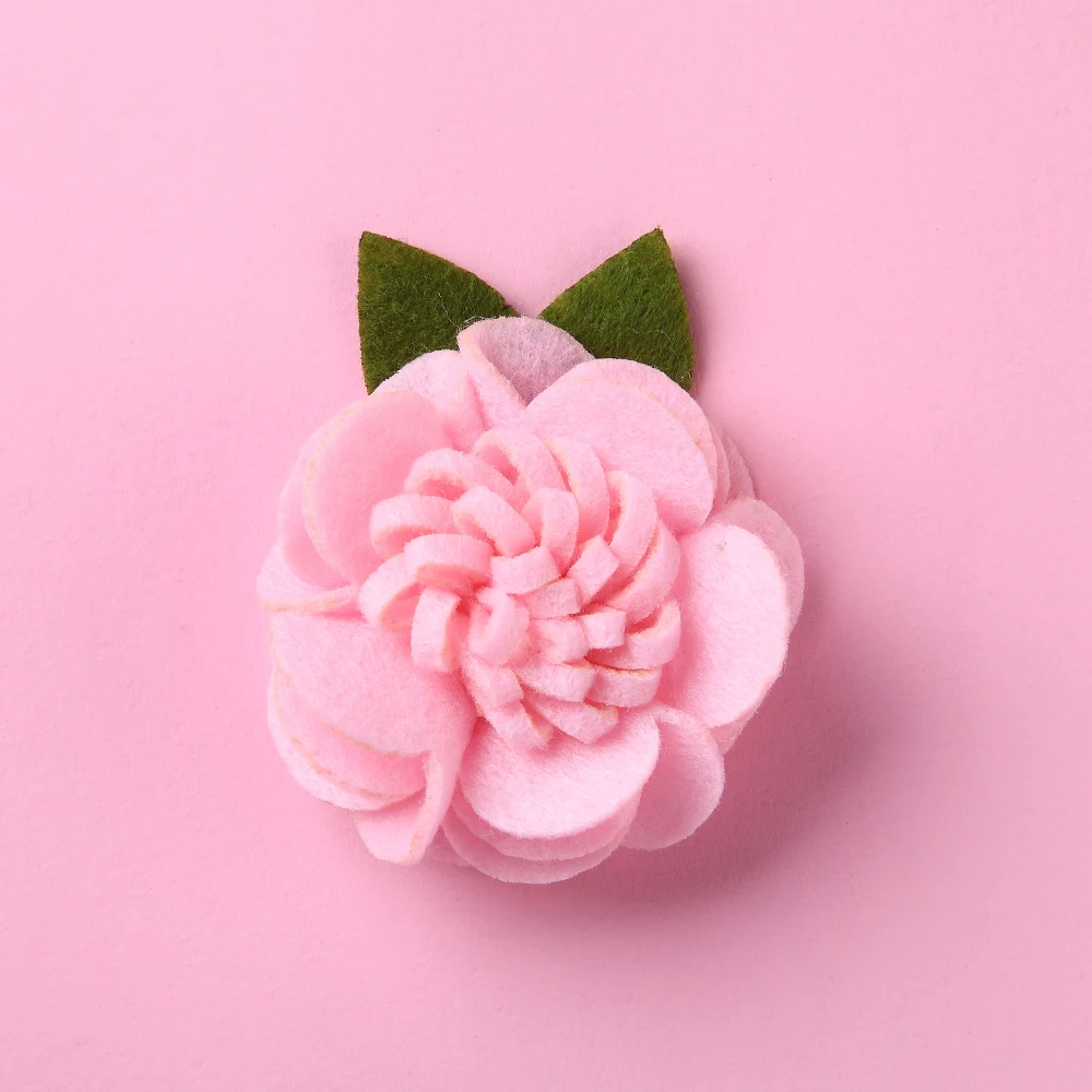 Pinzas para el pelo de beb&eacute; de flores grandes de 8cm sin Clip, diademas para ni&ntilde;a, Tiaras para ni&ntilde;a, accesorios para el cabello, banda para el cabello Floral rosa-4