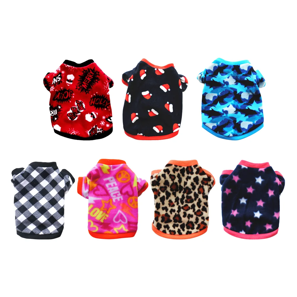 

7pcs Pet Clothing Pet Dog Autumn Winter Costume Warm Pet Clothes Comfortable Clothes