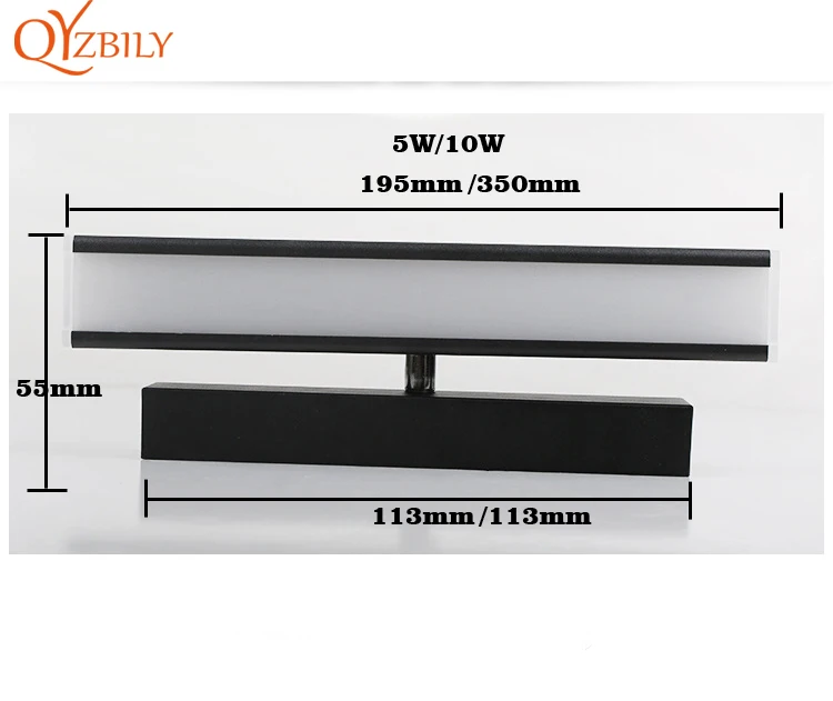 Настенный светильник современный минималистичный светодиодный алюминиевый