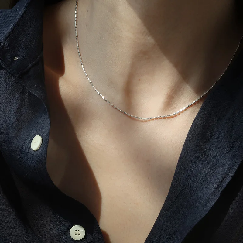 

Цепочка женская из серебра 925 пробы, универсальная, Геометрическая