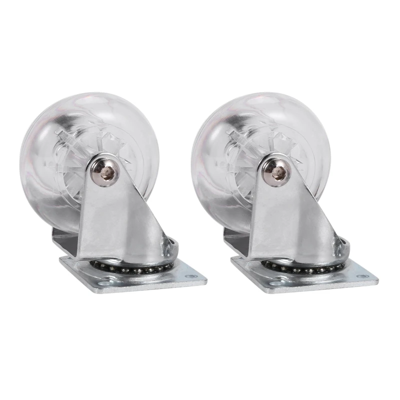 Прозрачный полиуретановый ролик бесшумный Универсальный сверхпрочный колесо