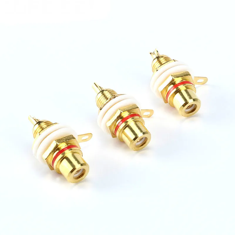 1 Pair RCA Connector Female Socket Chassis Panel Mount Adapter Audio Terminal Plug 3.5mm AV | Обустройство дома